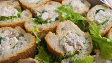 Load image into Gallery viewer, Chicken Mayo Fried Shallots Baguette (Bite Size)
