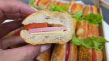 Load image into Gallery viewer, Ham Cheese Baguette (Bite Size)